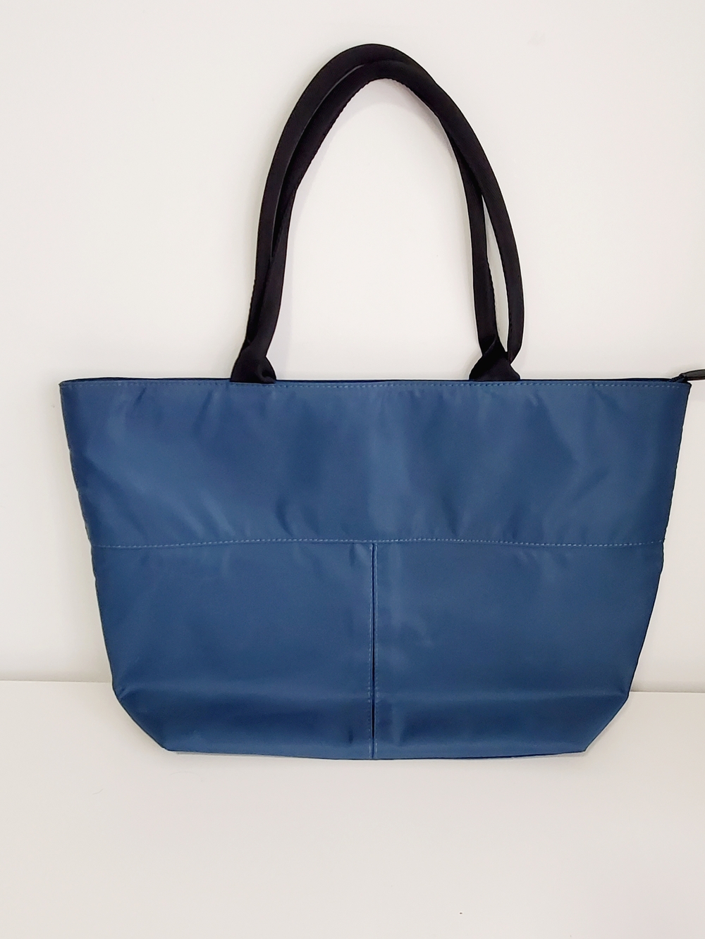 Mia & Luca Blue Women's Tote Bag with Black Straps
